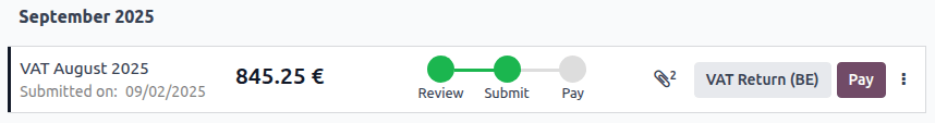 view when tax return is submitted