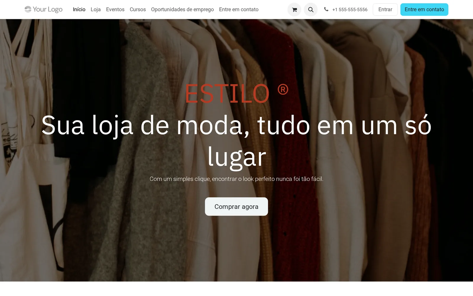 Loja virtual com categorias e produtos