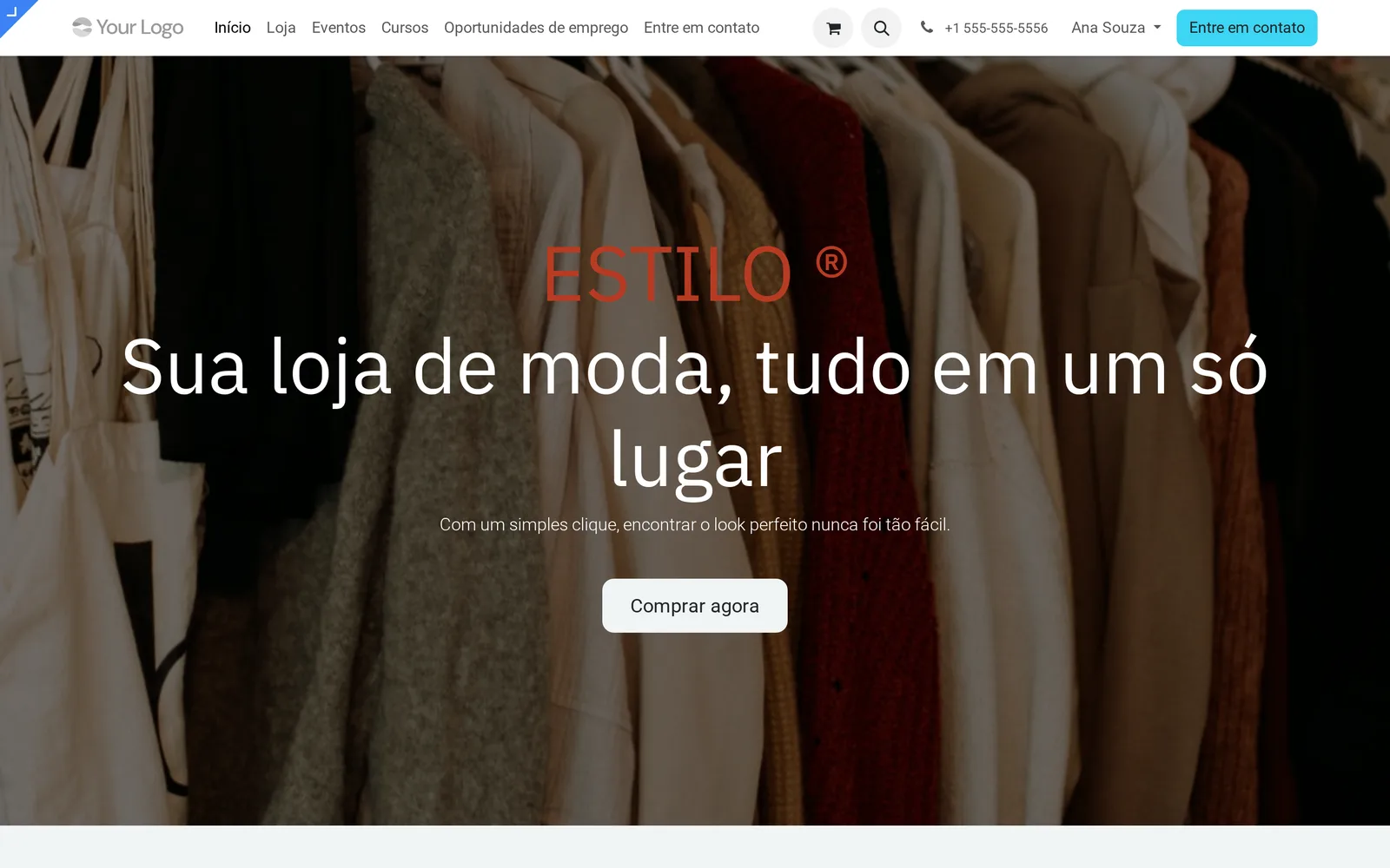 Site publicado no ar